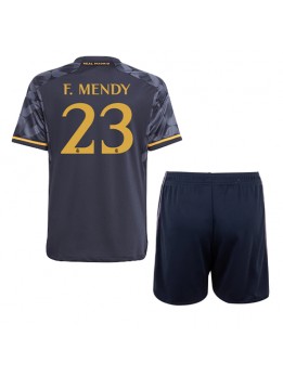 Real Madrid Ferland Mendy #23 Replika Borta Kläder Barn 2023-24 Kortärmad (+ byxor)